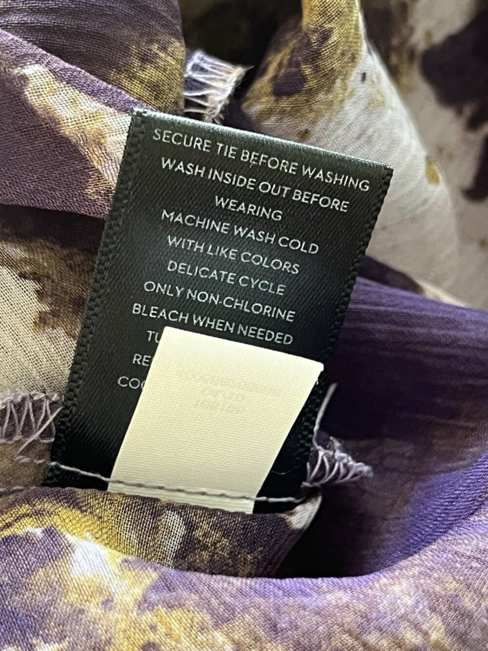 Vera Wang Women's Goth Whimiygoth Grunge Fairy Floral Dress Size L hi-low Sheer - Picture 11 of 11